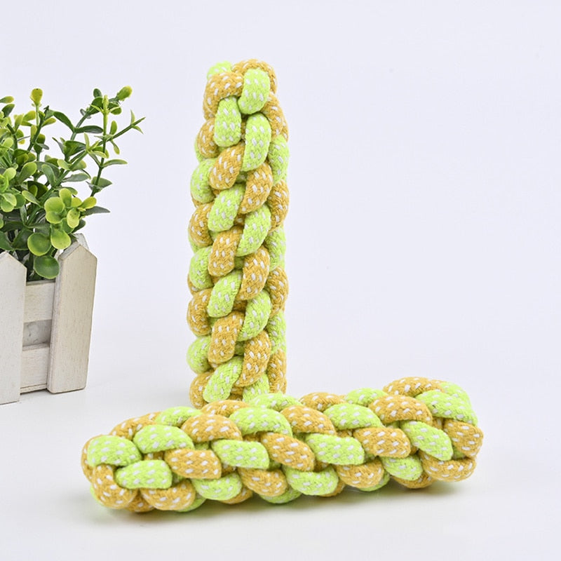 Greens Dog Rope Chew Toys Bite Resistant