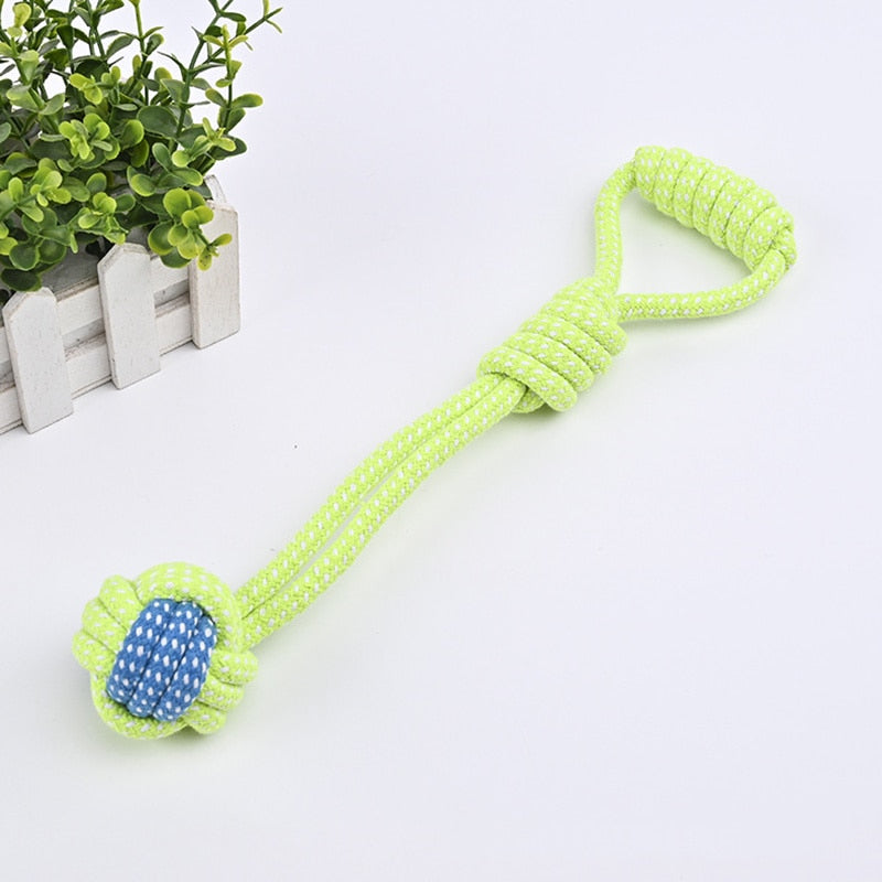 Greens Dog Rope Chew Toys Bite Resistant