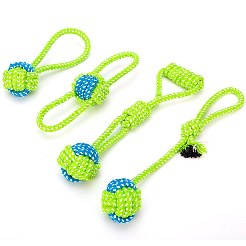 Greens Dog Rope Chew Toys Bite Resistant