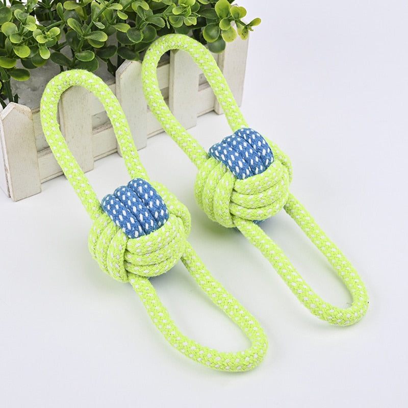 Greens Dog Rope Chew Toys Bite Resistant